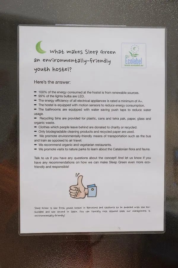 Sleep Green - Certified Eco Youth Hostel Barcelona